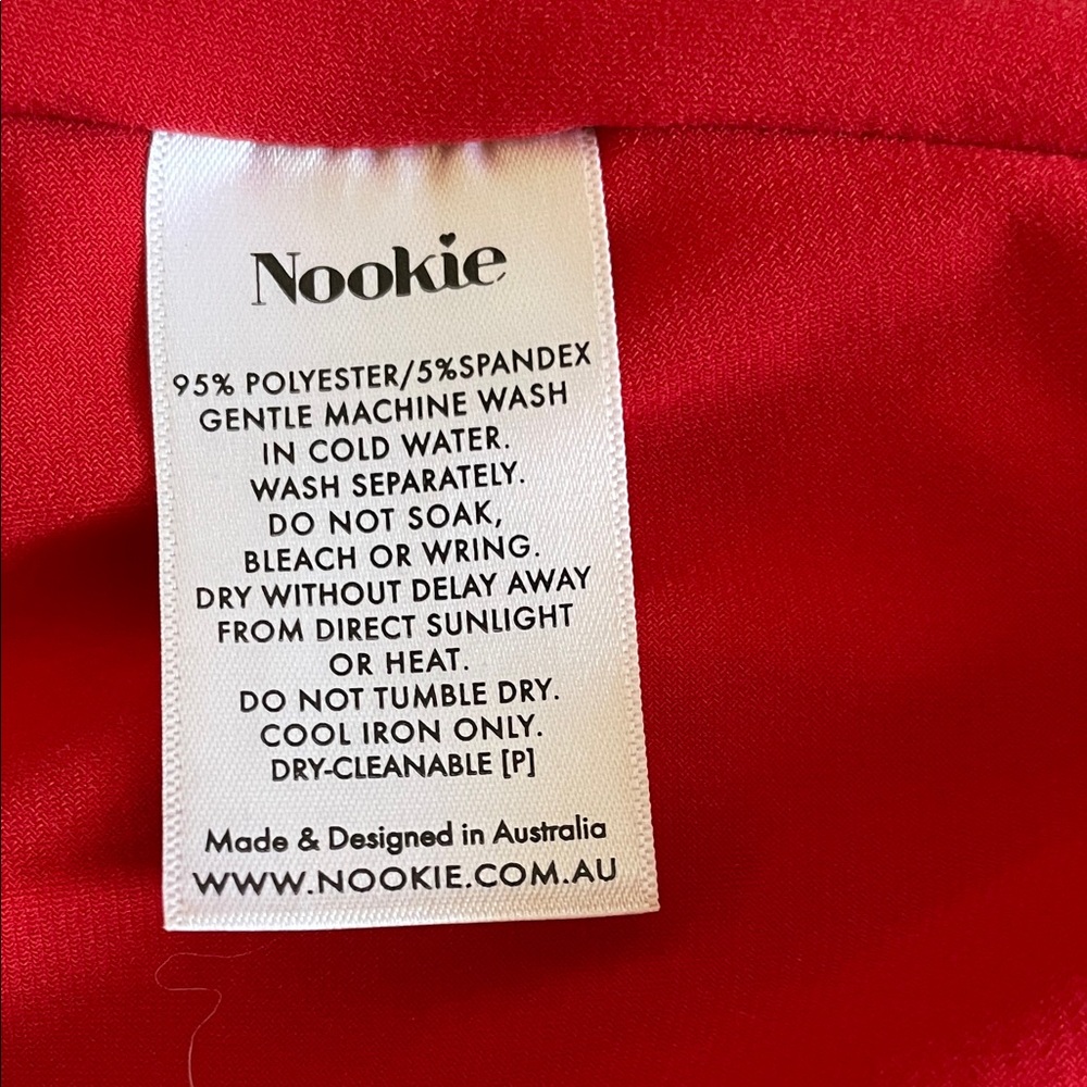Nookie Red Backless Ruched Midi Dress - Picture 4 of 5